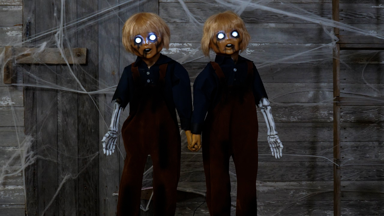 FUN5416 Creepy Twin Boys Animatronic
